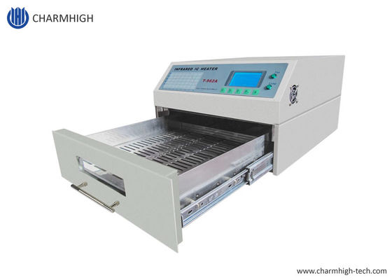 Mini Reflow Oven 300*320m m 1500w T962A con el extractor IC Heater Infrared Welding Station