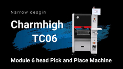 TC06 módulo universal 6 cabeza de selección y colocación de la máquina anchura 89cm estrecho diseño