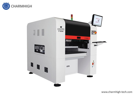 6 cabezas SMT pick and place machine TM06 transportador de PCB 60 alimentadores
