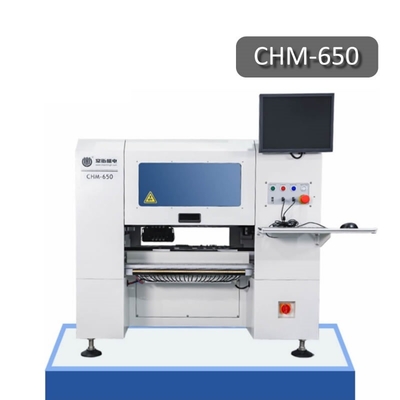 Máquina de recogida y colocación SMT de escritorio de alta precisión automática de circuito impreso de alta precisión 0201 4 cabezas CHM-650