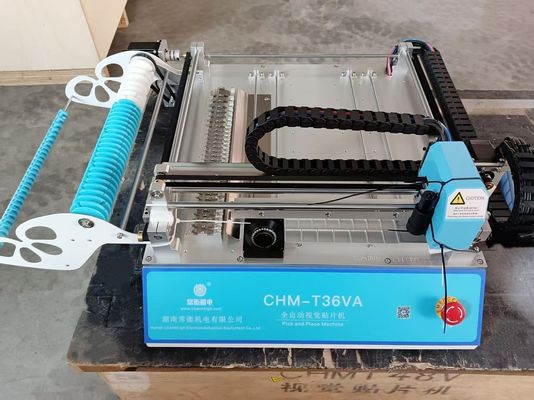 CHMT36VA SMT Máquina de recogida y colocación 2 cabezas 29 alimentadores Control de PC