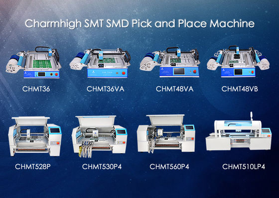 Selección de Charmhigh SMD y máquina del lugar, creación de un prototipo de los modelos de la máquina 8 de la colocación de SMT