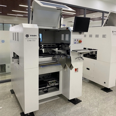 Línea SMT media con impresora de pantalla 3250 6 cabezas SMT Pick And Place Machine 830 Horno de reflujo