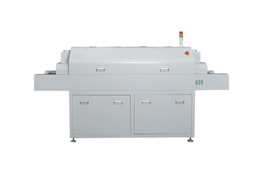 Línea SMT media con impresora de pantalla 3250 6 cabezas SMT Pick And Place Machine 830 Horno de reflujo
