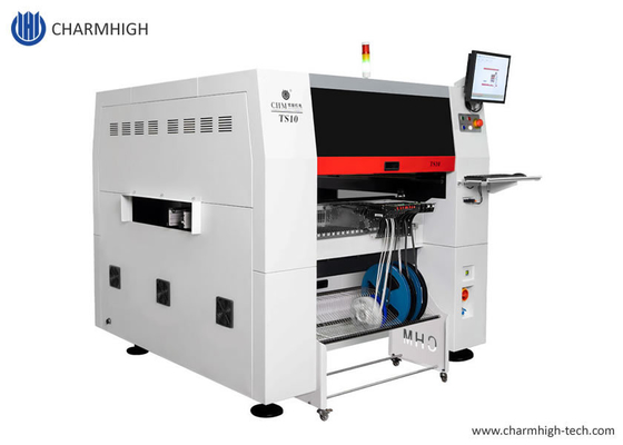 TS10 Máquina de recogida y colocación SMT 10 cabezas 100 alimentadores 01005 soporte de alta velocidad