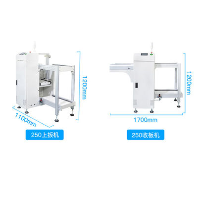 Cargador y descargador de PCB de producción SMT totalmente automático con sistema de control PLC y compatibilidad con interfaz SMEMA