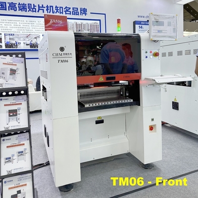 6 cabezas SMT pick and place machine TM06 transportador de PCB 60 alimentadores