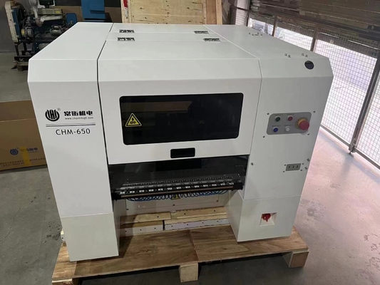 Máquina de recogida y colocación SMT de escritorio de alta precisión automática de circuito impreso de alta precisión 0201 4 cabezas CHM-650