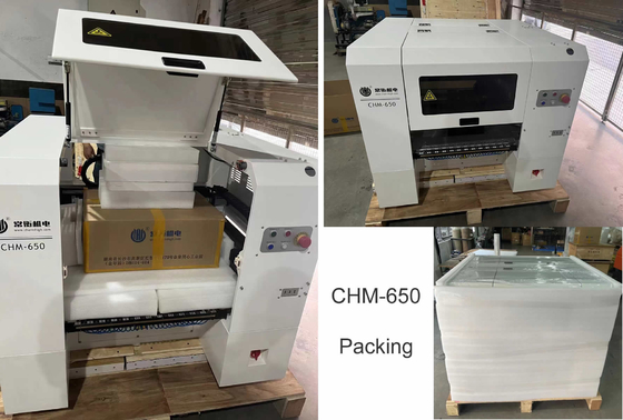 Máquina de recogida y colocación SMT de escritorio de alta precisión automática de circuito impreso de alta precisión 0201 4 cabezas CHM-650