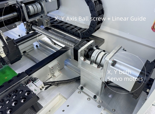 Alta precisión Industrial 4 cabezas de selección de lugar máquina con cambio automático, soporte 0201 BGA