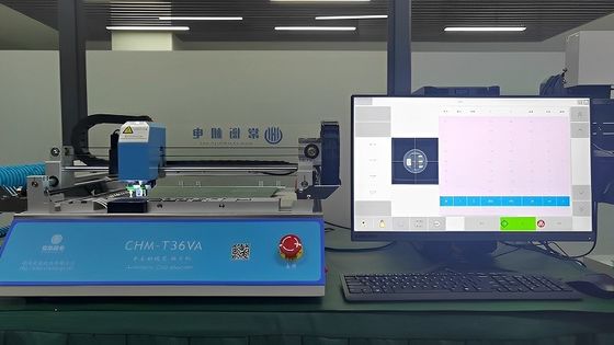 Pequeña línea selección de SMT de la impresora/CHMT36VA de la plantilla y máquina del lugar/horno 420 del flujo