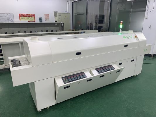 635 Horno de reflujo 6 zonas temporales (arriba 6+abajo 6) 2200*350 mm Máquina de soldadura de reflujo SMT