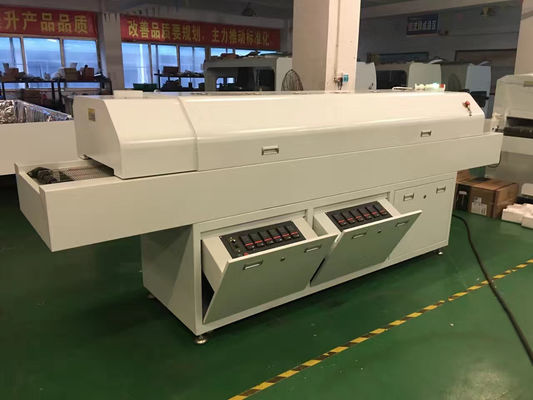 635 Horno de reflujo 6 zonas temporales (arriba 6+abajo 6) 2200*350 mm Máquina de soldadura de reflujo SMT