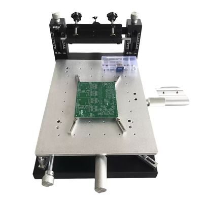 Impresora de pantalla SMT manual para ensamblaje de PCB de doble cara, 300 × 400 mm Impresión con pasta de soldadura
