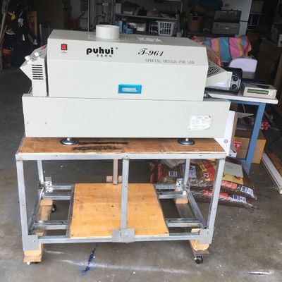Horno de escritorio del flujo T961 con el transportador 730*230m m 6 máquina que suelda de las zonas 3.5KW de los temporeros