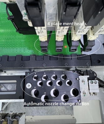 CHM-551 Máquina de recogida y colocación SMT de 4 cabezas totalmente automática 0201, cambio automático de boquilla