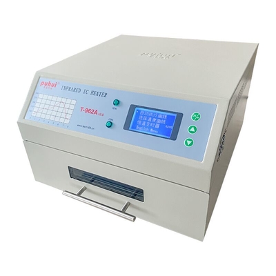 Mini Reflow Oven 300*320m m 1500w T962A con el extractor IC Heater Infrared Welding Station