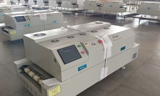 T980 Horno de reflujo SMT sin plomo 1160*400 mm de infrarrojos y aire caliente Máquina de soldadura por calentamiento BGA