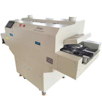 T981 Horno de reflujo de pequeña cadena para pequeñas líneas SMT BGA soldadura infrarroja y aire caliente
