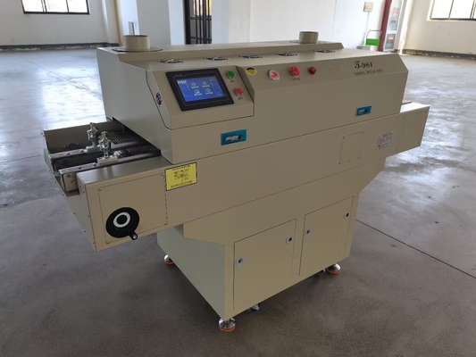 T981 Horno de reflujo de pequeña cadena para pequeñas líneas SMT BGA soldadura infrarroja y aire caliente