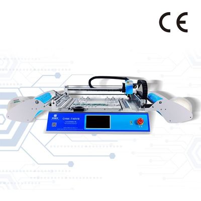 Máquina Pick and Place SMT de sobremesa CHMT48VB con 58 alimentadores y 2 cámaras de visión