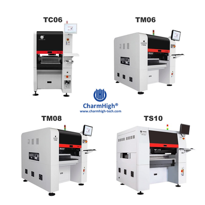 Línea de producción SMT mediana, 6 cabezales TC06 Ensamblaje completo de PCB Fabricación de PCBA