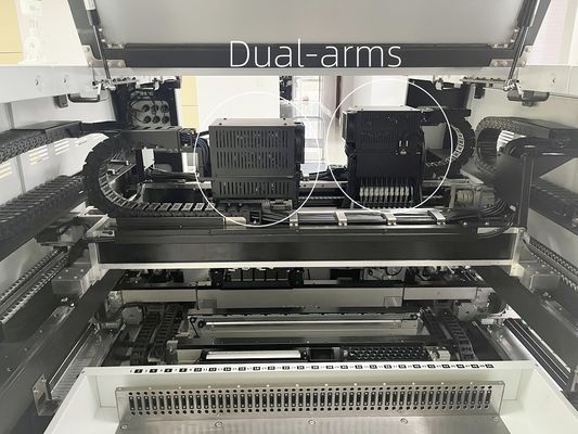 Máquina de colocación y recogida SMT TS20 de 20 cabezales, montadora de alta velocidad de doble vía