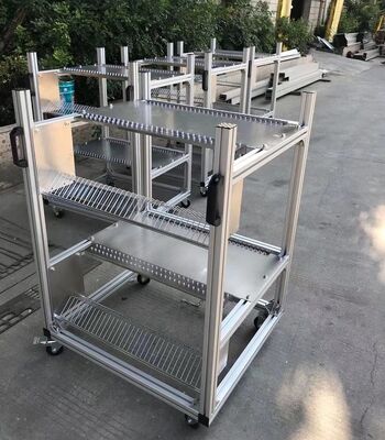 Carrito de almacenamiento de alimentación de aluminio para máquinas de recogida y colocación SMT CM402/602/NPM de Panasonic