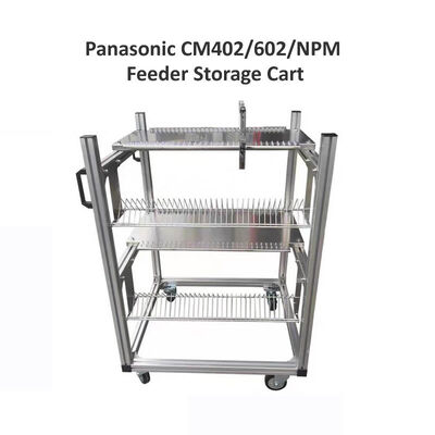 Carrito de almacenamiento de alimentación de aluminio para máquinas de recogida y colocación SMT CM402/602/NPM de Panasonic