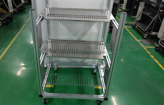 Carrito de almacenamiento de alimentación de aluminio para máquinas de recogida y colocación SMT CM402/602/NPM de Panasonic