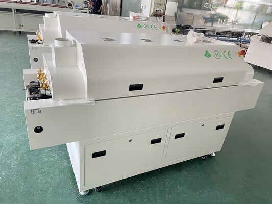 Línea de producción SMT CHM-551P de alta precisión con 4 cabezales y horno de reflujo de 4 zonas para ensamblaje de PCB