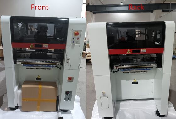 Línea de producción SMT CHM-551P de alta precisión con 4 cabezales y horno de reflujo de 4 zonas para ensamblaje de PCB