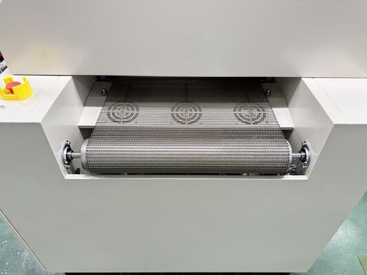 Horno de curado IR industrial con 6 zonas de calentamiento Temperatura máxima de 280 °C y control PID para secado de adhesivos de revestimiento de pintura