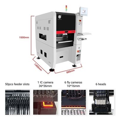 TC06 Máquinas de recogida y colocación dobles Línea de producción SMT totalmente automática