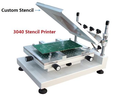 Máquina de impresión de pasta de soldadura manual de alta precisión SMT 3040
