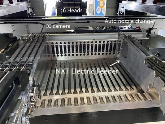 Máquina de recogida y colocación SMT totalmente automática de 6 cabezas 60 alimentadores TM06 CPK≥1.0