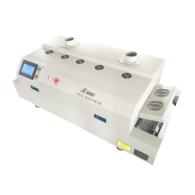 T980 Horno de reflujo SMT sin plomo 1160*400 mm de infrarrojos y aire caliente Máquina de soldadura por calentamiento BGA