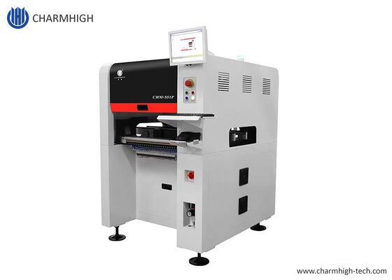 Máquina de recogida y colocación SMD de estructura de hierro fundido con 4 cabezas CHM-551P
