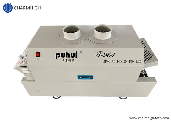 Horno de escritorio del flujo T961 con el transportador 730*230m m 6 máquina que suelda de las zonas 3.5KW de los temporeros